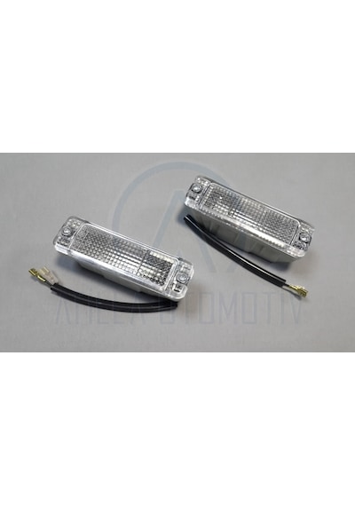Volkswagen Golf Mk1 74-85 Ön Tampon Sinyal Seti Sag Sol Beyaz 349014009