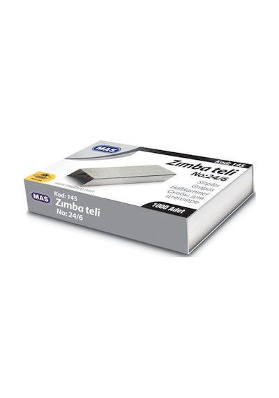 Mas Zımba Teli 24/6 1000'li 10 Adet 1 Kutu