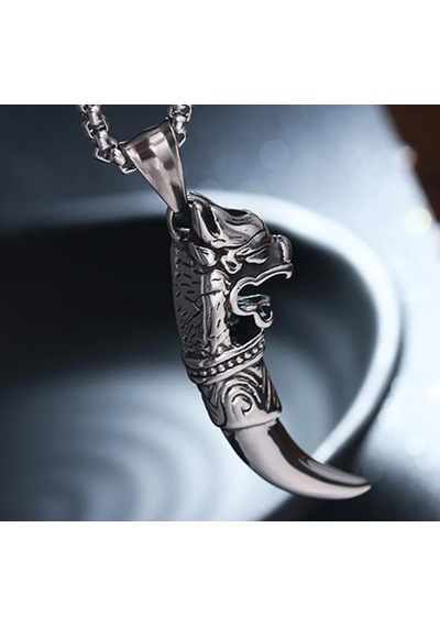 Voyageaccessory Cesaretin Simgesi Ejderha Diş Kolye
