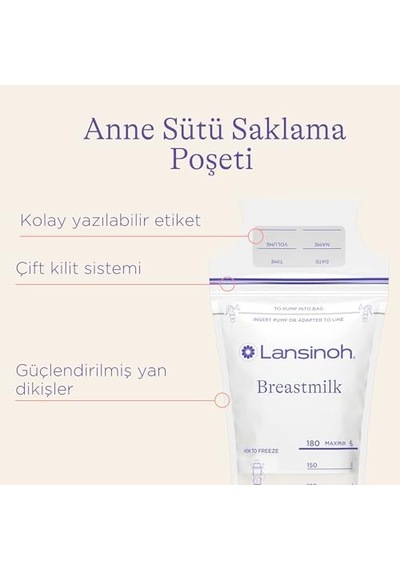 Anne Sütü Saklama Poşeti 25 Adet