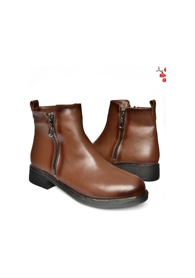 Fox Shoes R374050409 Taba Alçak Tabanlı Kadın Bot Taba