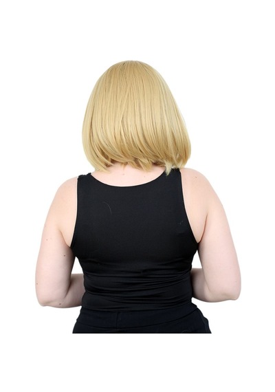 Kahkülsüz Düz Kısa Fiber Sentetik Peruk / Sarı - Grsy-462240 Renkli