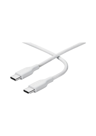 Pitaka Flex Braided Örgülü Tasarımlı Type-c To Type-c Pd Data Ve Şarj Kablosu 60w 1.2m Beyaz