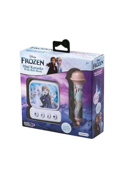 Disney Frozen Karlar Ülkesi Mini Karaoke Mikrofon Seti Işıklı Kemer Kancalı Lisanslı Mikrofonlu DY-3650-FR