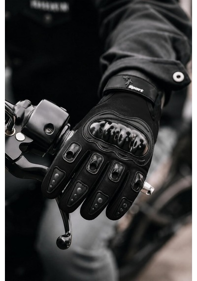 Xmlbayiciniz Tr M Beden Korumalı Motosiklet Eldiveni Unisex Bisiklet Motorcu Eldiveni Siyah 114 Genel