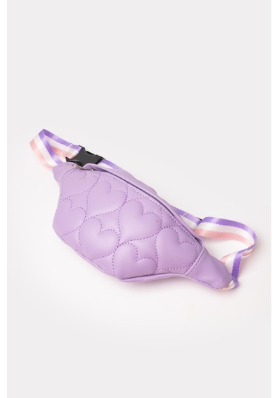 İcone Bag Icone Çocuk Kalp Kapitone Detaylı Bel Çantası Lila