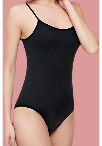 Tutku Kadın Gri 6'lı Paket Likralı İp Askılı Çıtçıtlı Body 001
