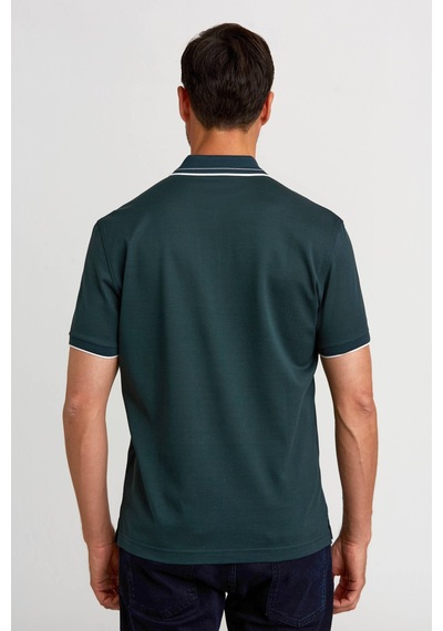 Bisse Polo Yaka T-shirt Koyu-yeşil Ts24y24103 D48 Koyu Yeşil