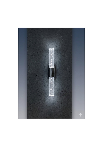 Bubblelight Small 31 Cm Modern Tasarım Led Aplik - Duvar Lambası - Antrasit Gri - Pilli - Beyaz Led Antrasit Pilli