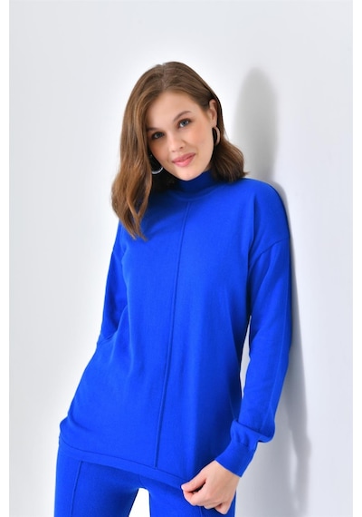 Ftz Women Kadın Basic İkili Takım Saks Mavi 20582-saks Mavi Saks Mavi