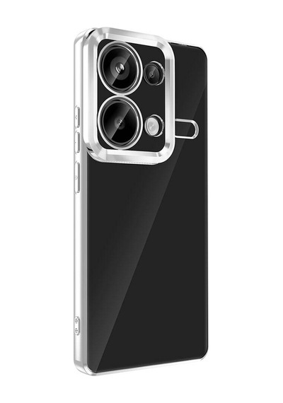 Xiaomi Redmi Note 13 Pro 4g Kılıf Kamera Lens Korumalı Logo Gösteren İnce Hafif Pazarplus Siyah