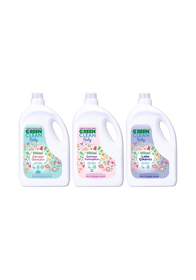 U Green Clean Baby Organik Lavanta Yağlı Bebek Deterjanı + Yumuşatıcı + Leke Çıkarıcı 2750 ML
