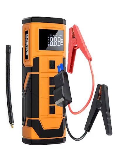 A-5577 8000mah Akü Takviyeli Şişirme Kompresörü - Led Ekranlı Sco