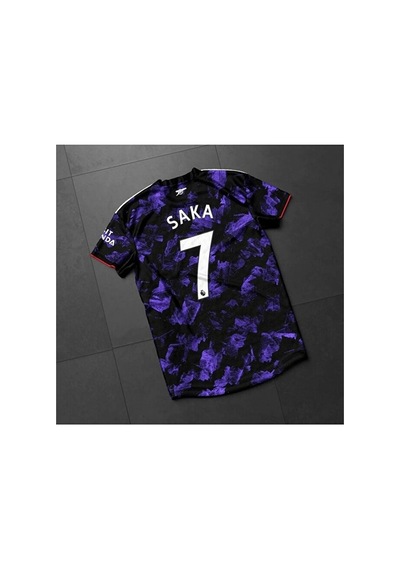 Arsenal 2023-24 Sezonu Bukayo Saka Özel Konsept Forması Mor Çok Renkli