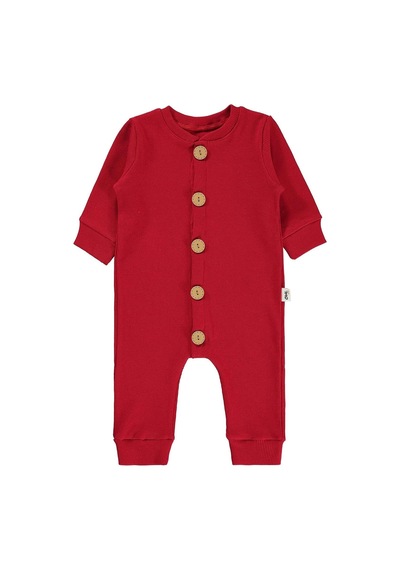 Xmlbayiciniz Baby Erkek Bebek Zıbını, Düz Basic, 6-9 Ay, Kırmızı Çok Renkli