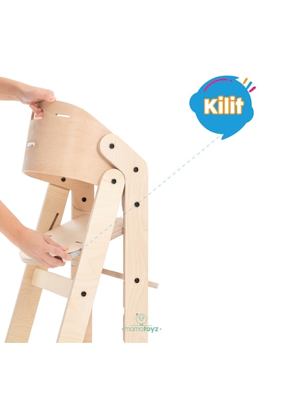 Mamatoyz My Chair OnlyChair NATURAL Mama Sandalyesi Sadece Sandalye Natural