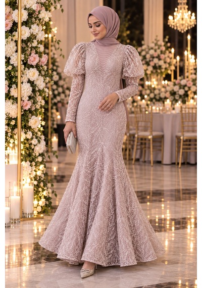 Gül&can Butik Tesettür Abiye Şıklık Ve Zarefet Birarada Pembe