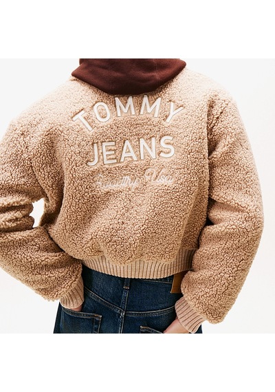 Tommy Hilfiger Padded Cropped Puffer Kadın Bej Ceket Dw0dw21666 5559697
