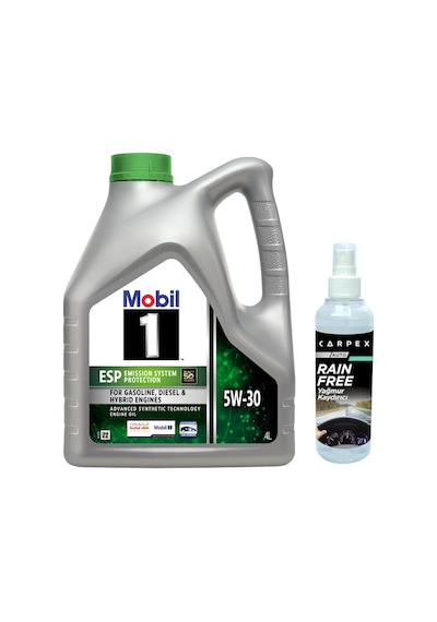 Mobil 1 Esp 5W-30 Motor Yağı 4 L + Carpex Cam Yağmur Kaydırıcı