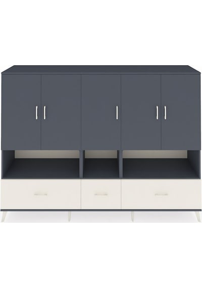 Hyperion Dolap 12 Raflı 3 Çekmeceli 5 Kapaklı 220x44x163 Antrasit Antrasit-antrasit/aytaşı Hyperion Dolap 12 Raflı 3 Çekmeceli 5 Kapaklı 220x44x163 Antrasit Antrasit-antrasit/aytaşı