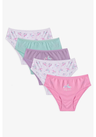 Penti Renkli Kız Çocuk Lovely Pamuklu 5'li Slip Külot