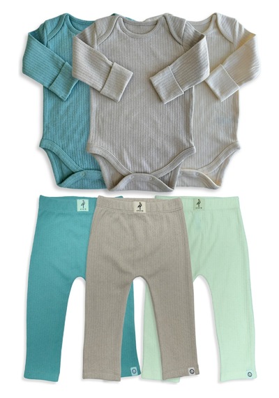 Stork Qiza Ve Vera 3+3 6 Parça Alt Üst Bebek Takımı Bebek Zıbın Ve Bebe Çok Renkli