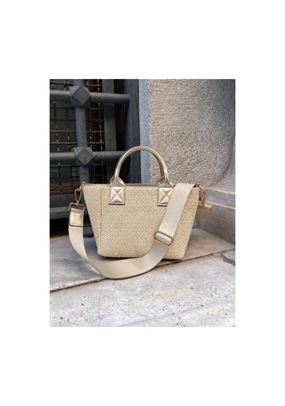 Nura Collection Mektup Model Kadın El Ve Omuz Çantası Altın - 925514442 Altın