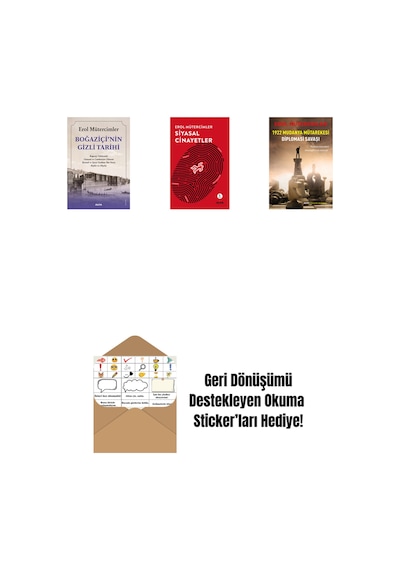 Boğaziçi Nin Gizli Tarihi + Siyasal Cinayetler + 1922 Mudanya Mütarekesi Diplomasi Savaşı + Okuma Sticker'ları