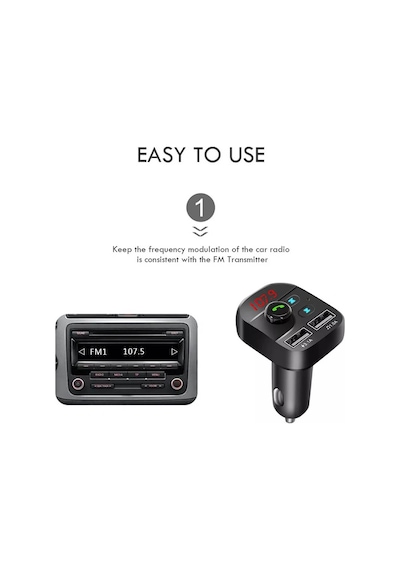 Divex Araç Fm Transmitter Bluetooth 2xusb Mp3 Çakmaklık Girişli Dt-602