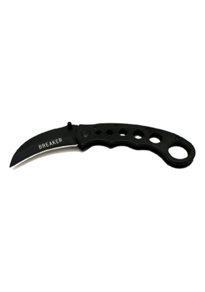 Breaker Marka Kamp Çakı(SLH-149)175gm-19cm-8cm Kamp Bıçak-KEMERE TAKILIR Siyah