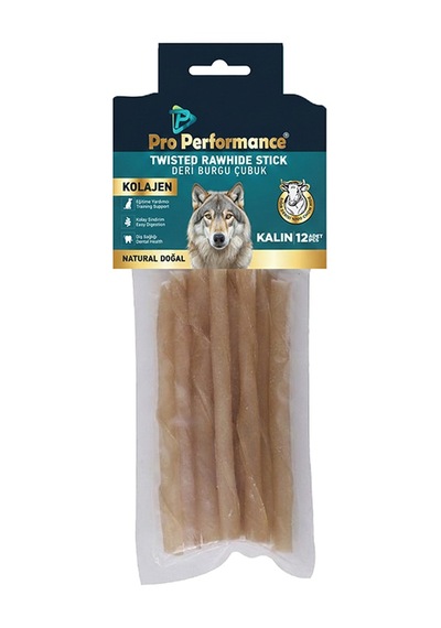 Pro Performance Deri Burgu Çubuk Natural Kalın 12 Adet