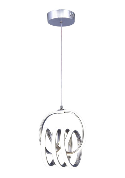 Loren Tekli Led Sarkıt Avize,krom 3 Renk Yanabilen Led Avize, Modern Salon Oda Led Avize