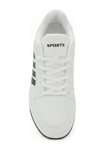 Letao Unisex Günlük Spor Ayakkabı Koşu Yürüyüş Sneaker Beyaz Siyah