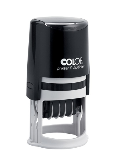 Colop R50 Tarih Kaşe Tr Siyah Kasa Mavi/kırmızı Keçe - 50 MM
