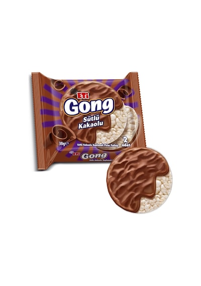 Gong Sütlü Çikolata Kaplamalı Pirinç Patlağı 30 G X 24 Adet