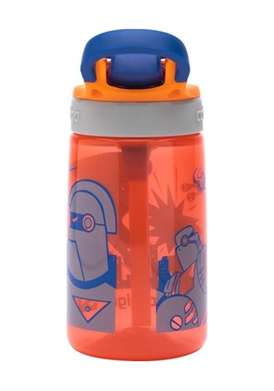 Contigo Gizmo Flip Süper Kahraman Çocuk Suluğu 420ml - Turuncu Turuncu