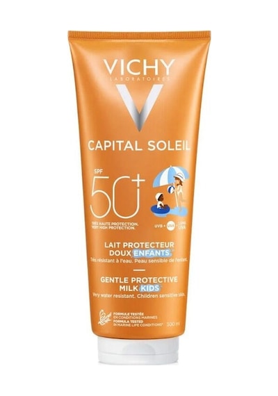 Vichy Capital Soleil Çocuklar için Yüz ve Vücut Güneş Sütü SPF50+ 300 ML