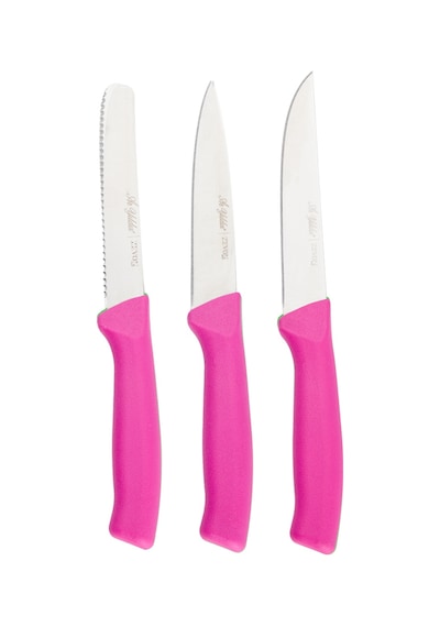 Aryıldız Rexa 3 Parça Sebze Bıçak Seti Lila 10 Cm Renkli