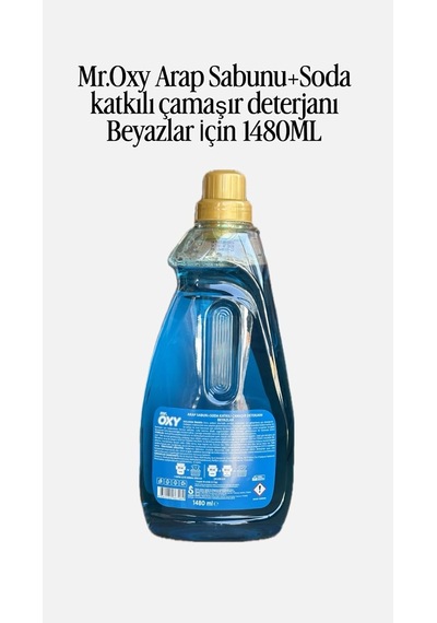 Mr.oxy Arap Sabunu Katkılı Sıvı Çamaşır Deterjanı Beyazlar İçin 1480ml 2 Li 0.75 LT - 2.5 LT - 12 KG