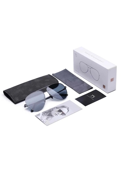 Xiaomi Ts Polarize Güneş Gözlüğü Tac Lens Pilot Aviator Style Uv400 Metal Çerçeve Siyah Unisex Sm005-0220