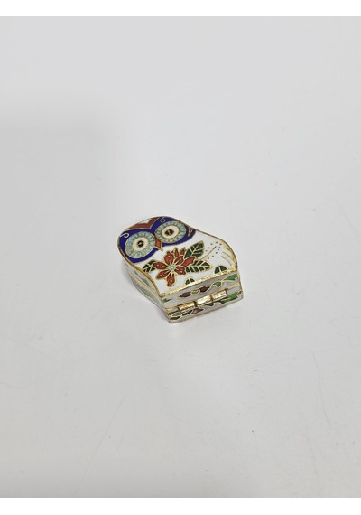 Antika Cloisonne Minyatür Kutu 3,5x3,1cm 106