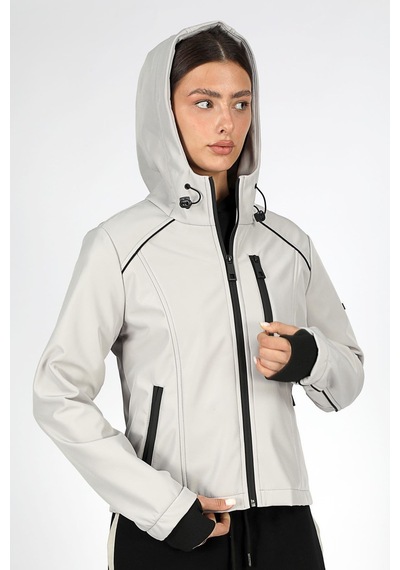 Lee Cooper Jolie Kadın Mont Gri-19554 Gri