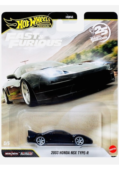 Hot Wheels Premium Series 25.yıl Özel Fast & Furious 2003 Honda Nsx Type-r Hnw46 - Jhw75 Çok Renkli