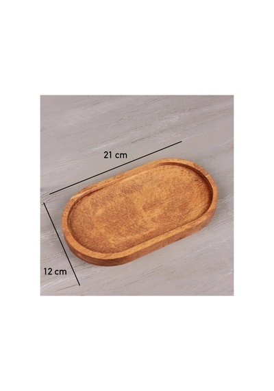 Doğal Ahşap Stand Amber Yağlık Amber Sabunluk Damlatmaz Yağdanlık Standı Altlık Kahverengi Kahverengi