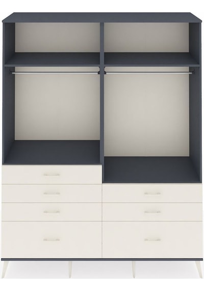 Hyperion Gardrop 4 Raflı 7 Çekmeceli 2 Askılı 176x44x221 Antrasit-antrasit/aytaşı Antrasit/aytaşı Hyperion Gardrop 4 Raflı 7 Çekmeceli 2 Askılı 176x44x221 Antrasit-antrasit/aytaşı Antrasit/aytaşı