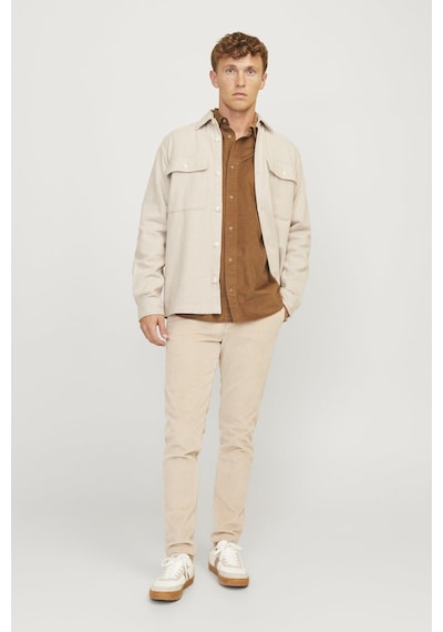 Jack & Jones Jpr Ccregent L/s Uzun Kollu Kadife Gömlek Tarçın