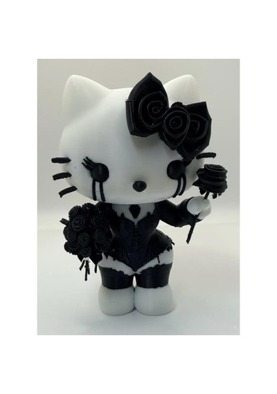 Gothic Hello Kitty 3d Figür