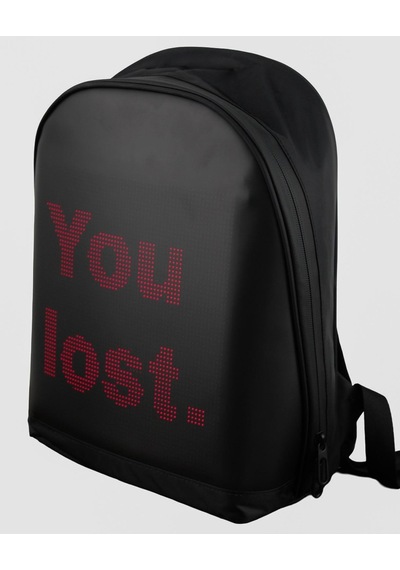 Funky Bag Led Ekranlı Akıllı Motorcu Sırt Çantası Siyah Diğer