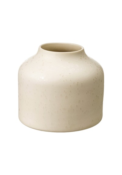 Ikea Blodbjörk Seramik Vazo 16 Cm Bej
