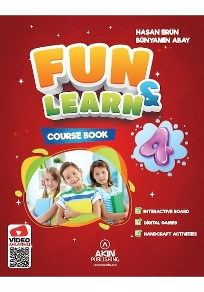 Akın Publishing 4. Sınıf Fun & Learn Ingilizce Set Course Book
